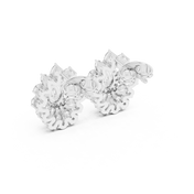 Astra Diamond Halo Stud Earrings
