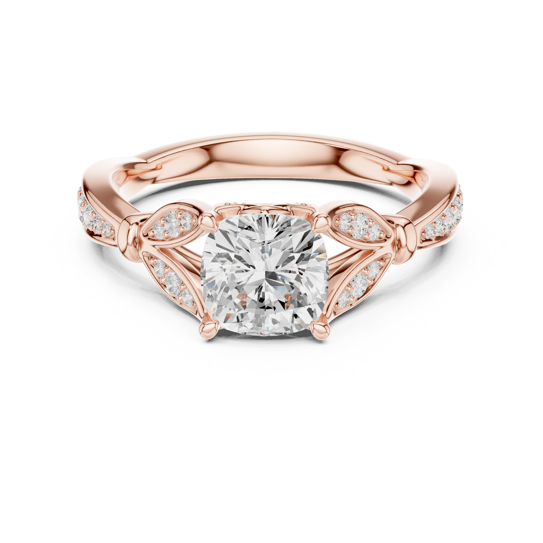 Velvet 1.27ct Cushion Cut Diamond Ring