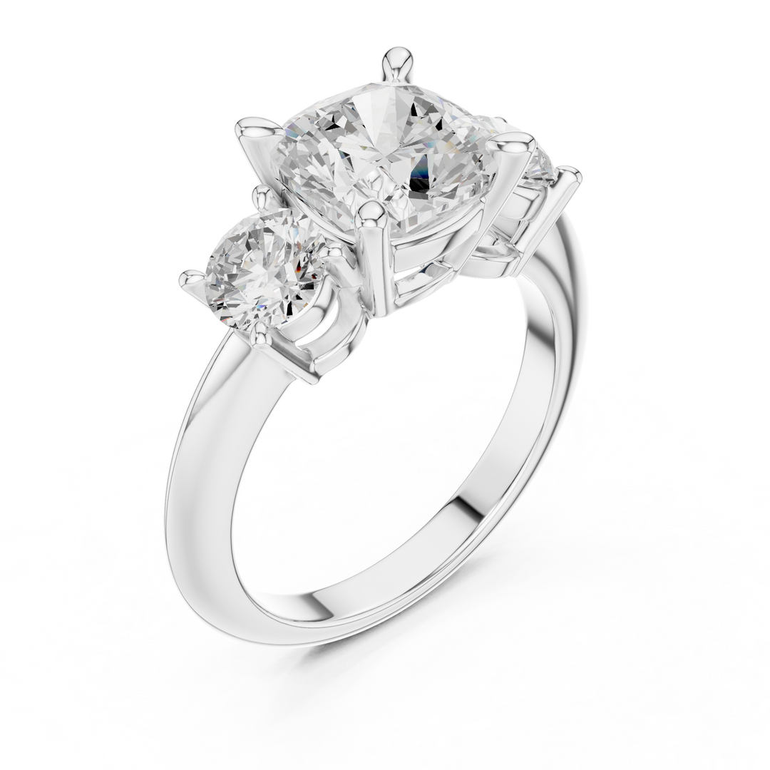 Majestic 2.50ct Cushion Cut Diamond Engagement Ring