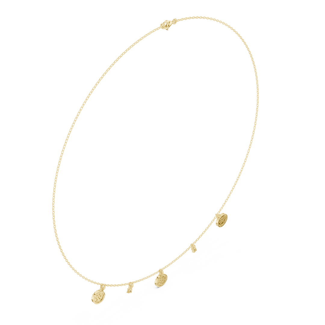 Hexagonal Cluster Necklace — 0.38ct