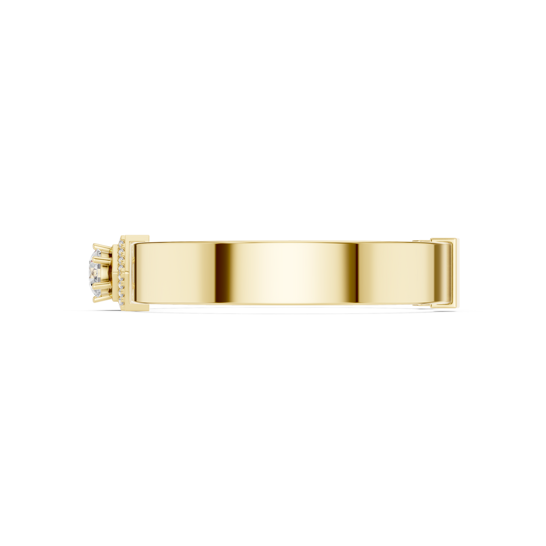 Hexagonal Halo Men's Bracelet — 1.74ct