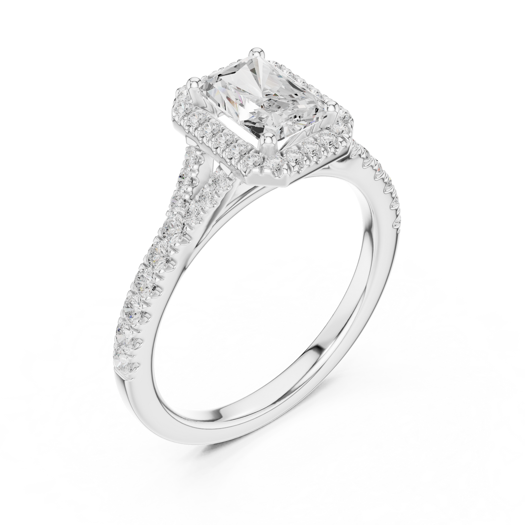 Solange 1.00ct Radiant Cut Diamond Ring