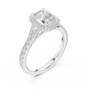 Solange 1.00ct Radiant Cut Diamond Ring