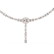 Cascading Multi-Cut Drop Necklace — 14.27ct