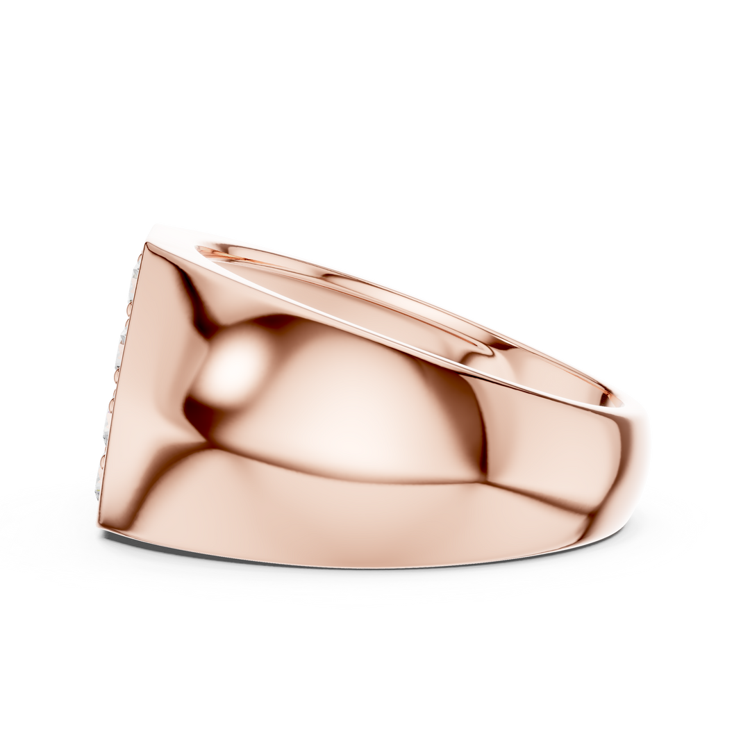 Cluster Face Mens Ring — 0.91ct