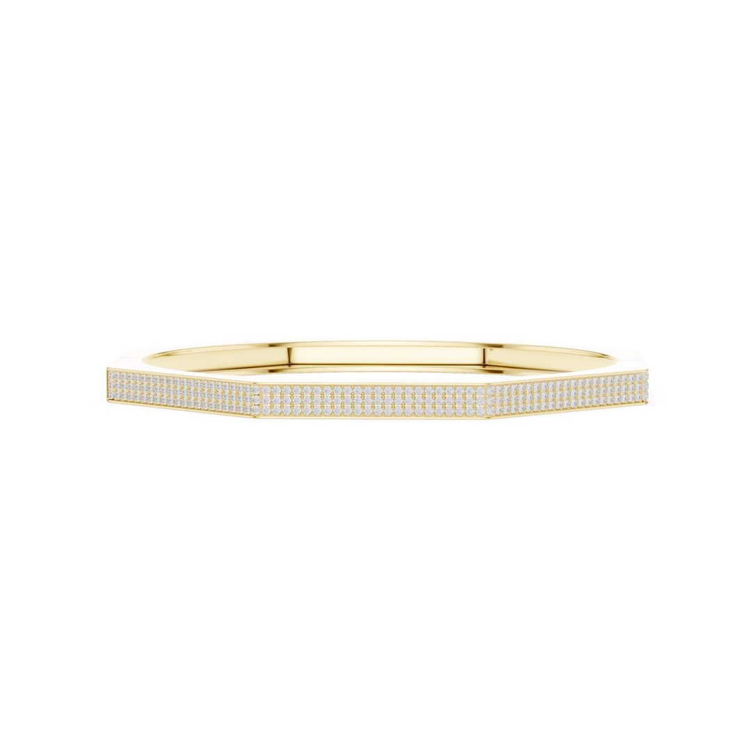 Full Pavé Bangle Men's Bracelet — 1.11ct
