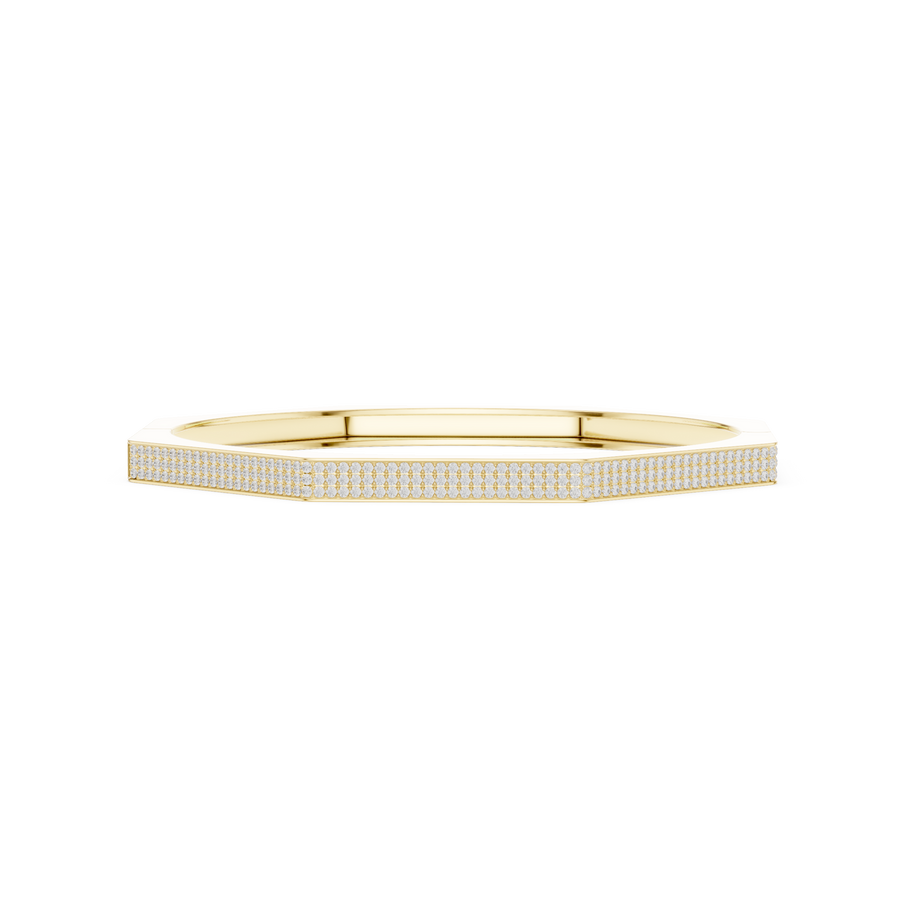 Full Pavé Bangle Men's Bracelet — 1.11ct