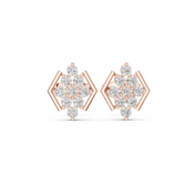 Iris Diamond Solitaire Stud Earrings