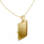 Anchor Dog Tag Pendant — 0.68ct
