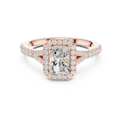 Solange 1.00ct Radiant Cut Diamond Ring