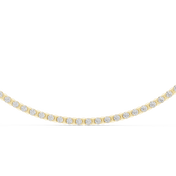 Even-Set Tennis Necklace — 14.02ct