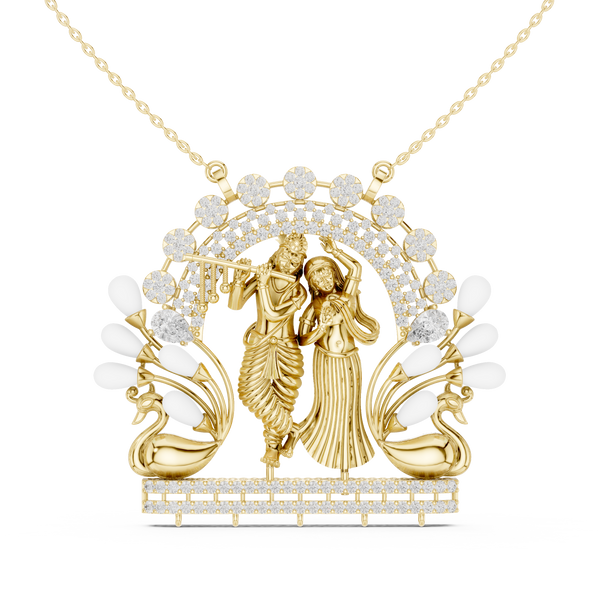 Radha Krishna Pendant — 2.39ct