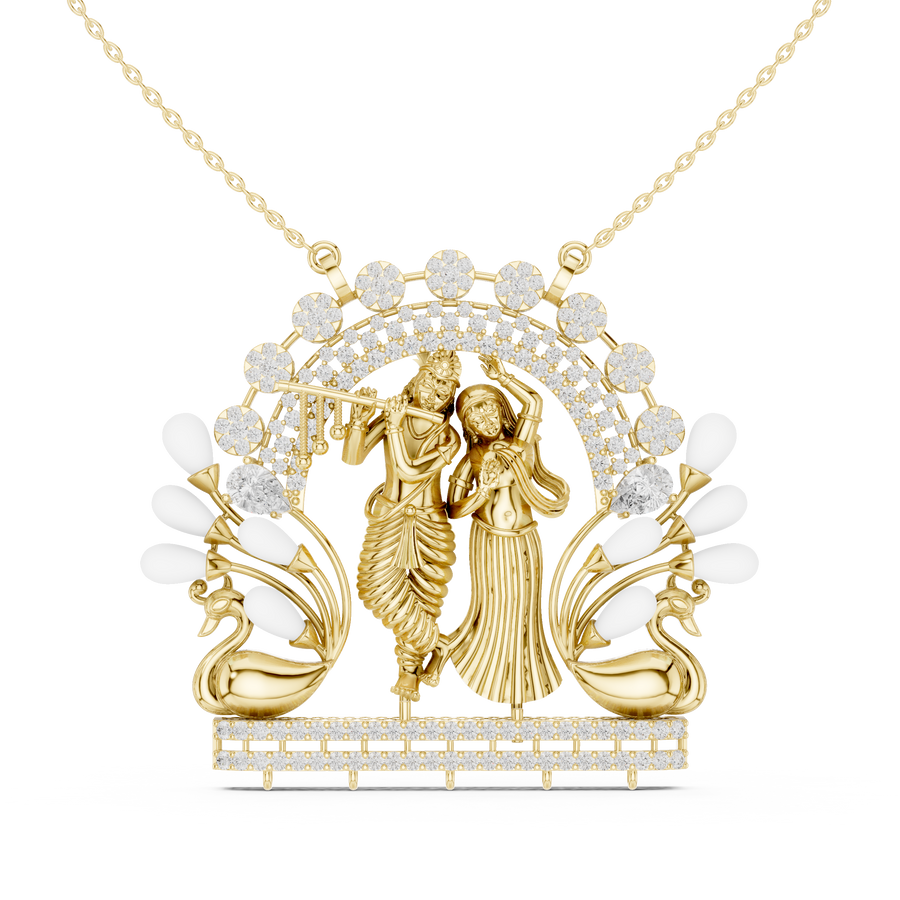 Radha Krishna Pendant — 2.39ct