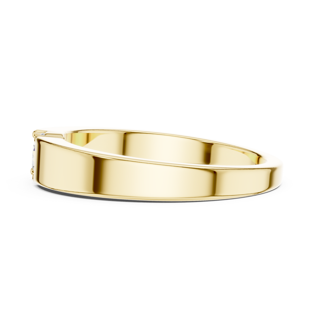 Tapered Solitaire Mens Ring — 0.30ct