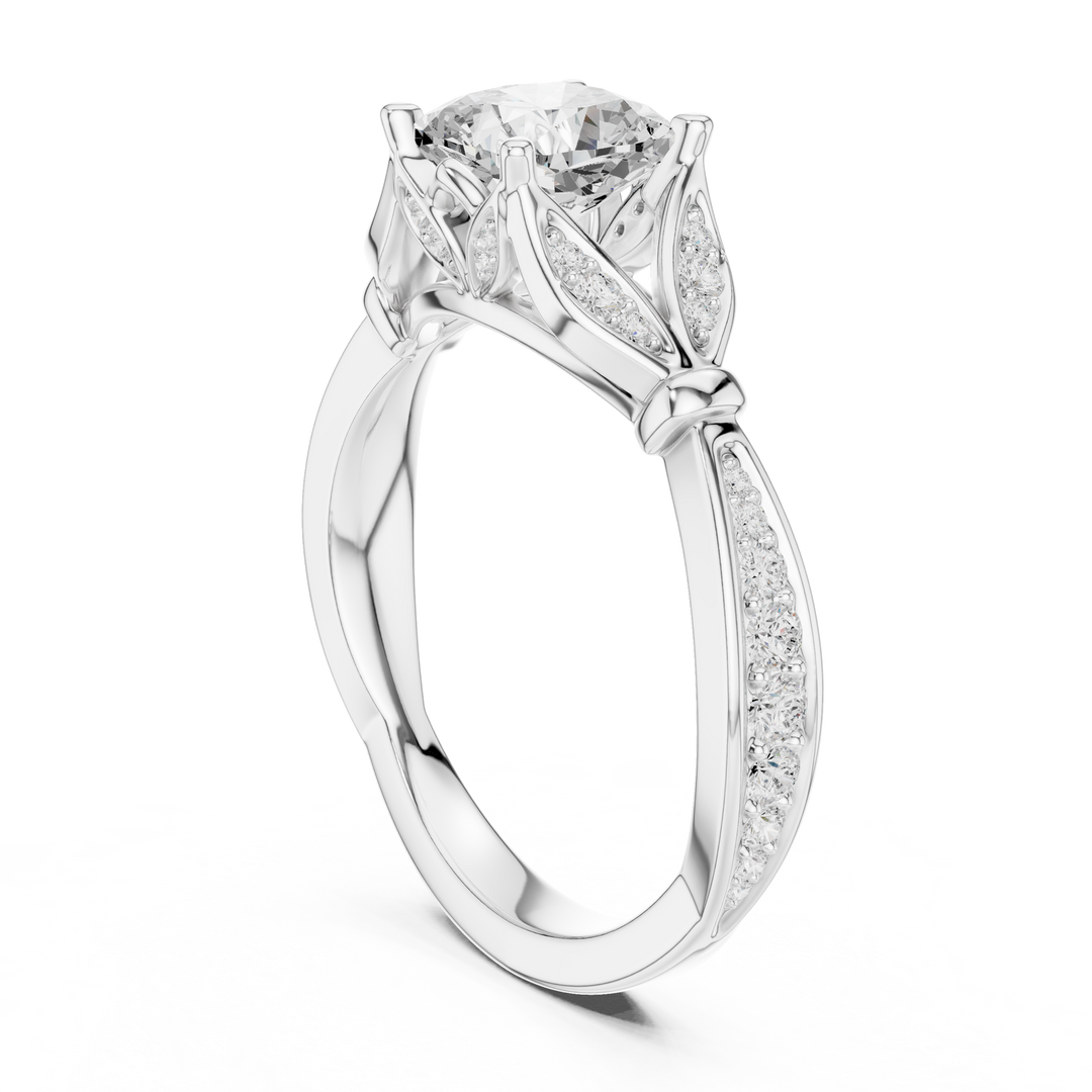 Velvet 1.27ct Cushion Cut Diamond Ring