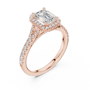 Aria 1.00ct Emerald Cut Diamond Ring