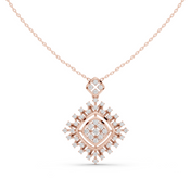 Spike Halo Pendant — 1.05ct