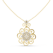 Ornate Scroll Pendant — 1.03ct