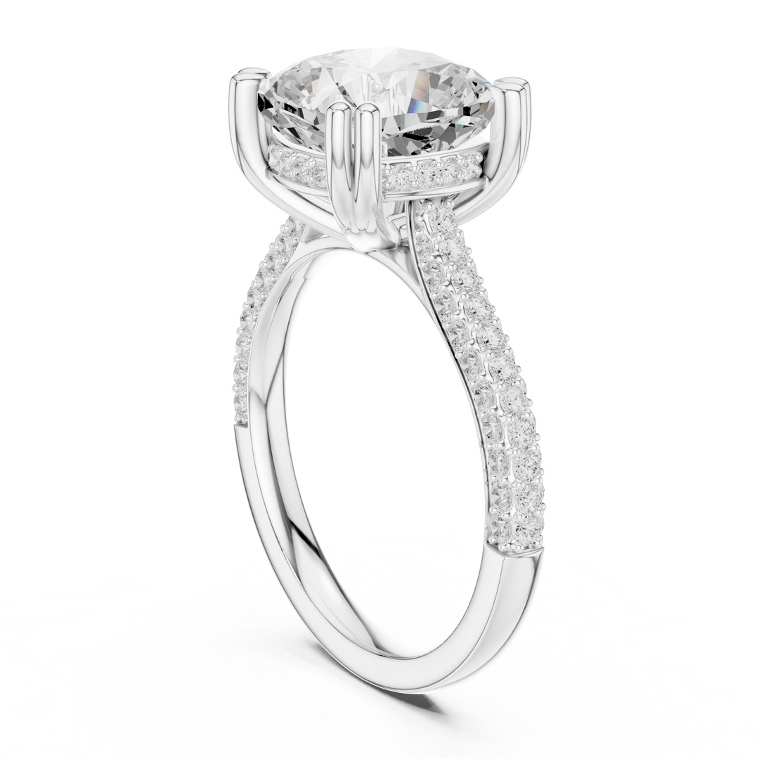 Summit 3.68ct Cushion Cut Diamond Ring