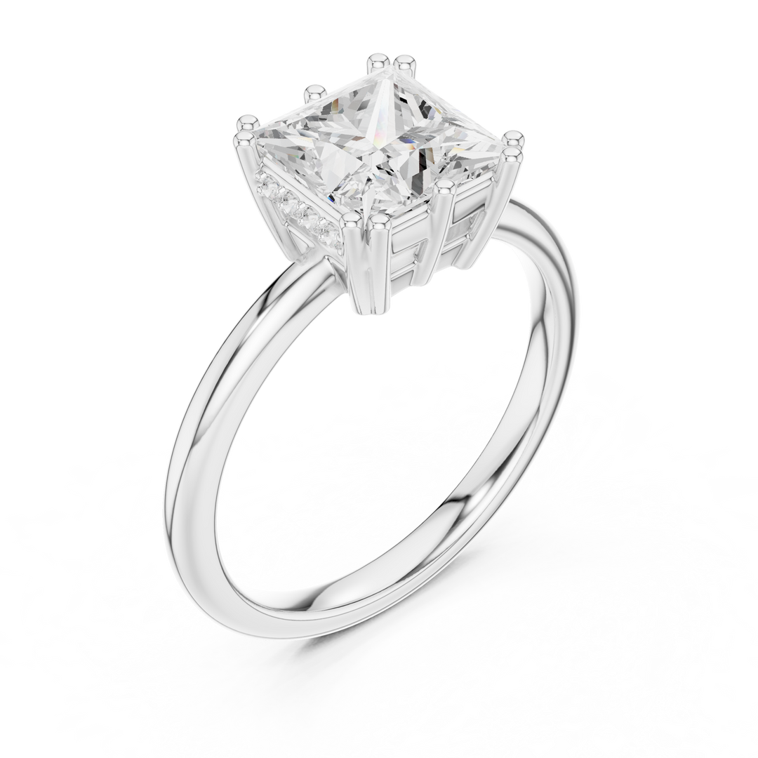 Crystelle Princess Cut Diamond Accent Ring