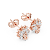 Aria Diamond Solitaire Stud Earrings