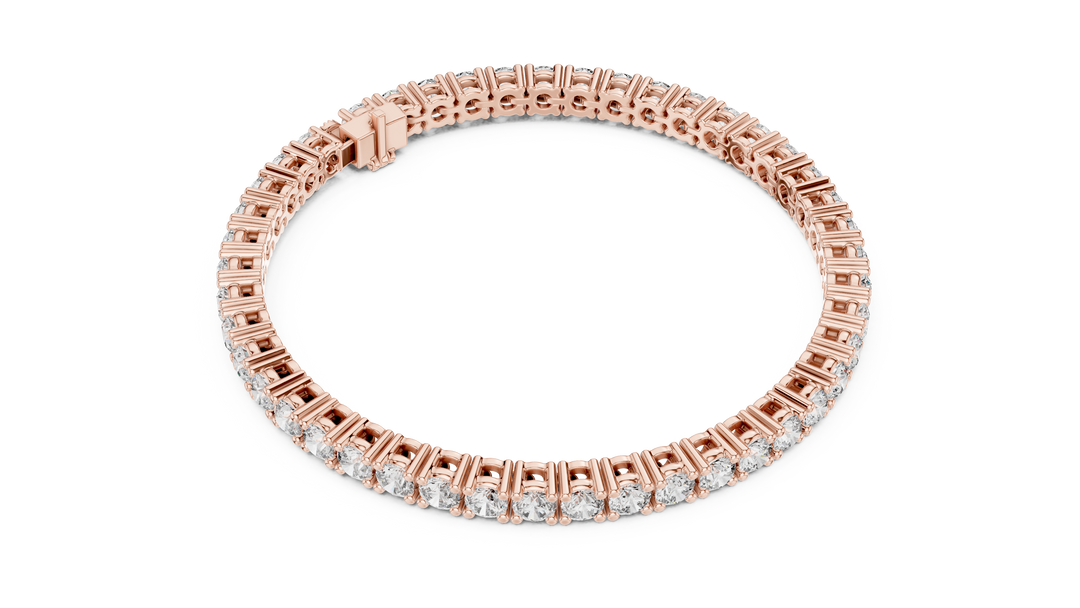 Clasp Tennis Bracelet — 7.42ct