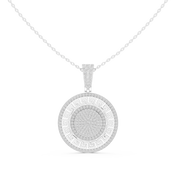 Full Diamond Disc Pendant — 1.42ct