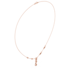 Load image into Gallery viewer, Pear Cluster Drop Necklace — 0.64ct
