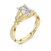 Emeraude 1.30ct Emerald Cut Diamond Ring