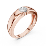 Load image into Gallery viewer, Smooth Dome Mens Ring — 0.01ct
