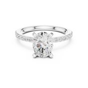 Silhouette 2.00ct Oval Diamond Ring