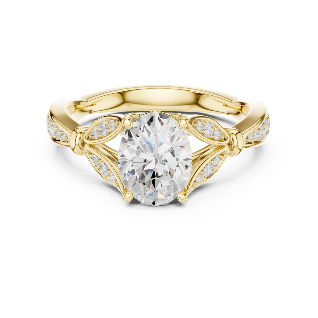 Miroir 1.36ct Oval Diamond Ring