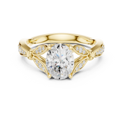 Miroir 1.36ct Oval Diamond Ring