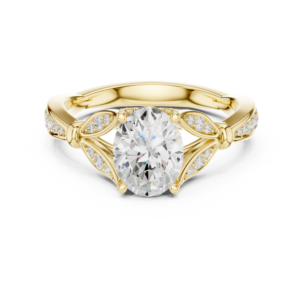 Miroir 1.36ct Oval Diamond Ring