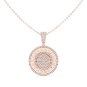 Full Diamond Disc Pendant — 1.42ct