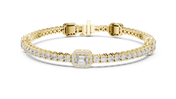 Emerald Station Bracelet — 5.28ct