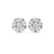 Senna Diamond Solitaire Stud Earrings
