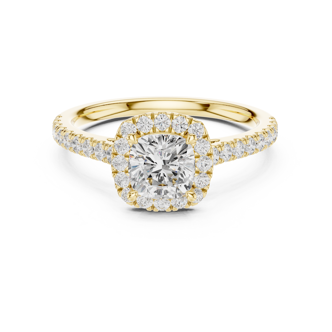 Chérie 0.86ct Cushion Cut Diamond Ring