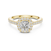 Chérie 0.86ct Cushion Cut Diamond Ring