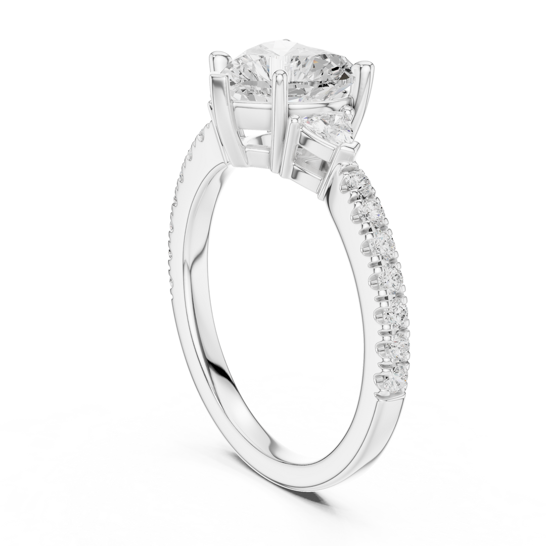 Amour Heart Cut Diamond Ring