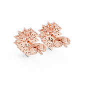 Helia Diamond Halo Stud Earrings