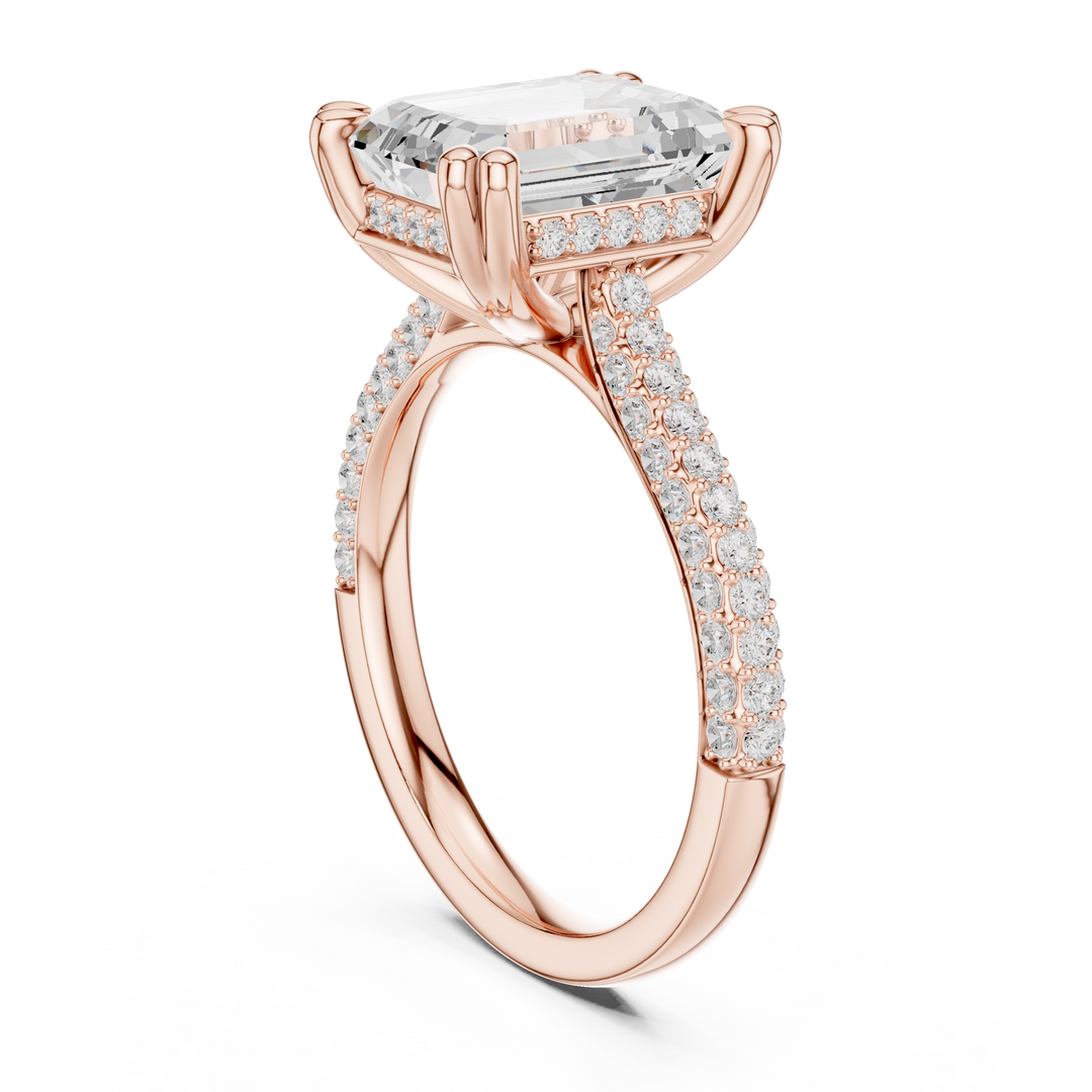Apex 3.71ct Emerald Cut Diamond Ring