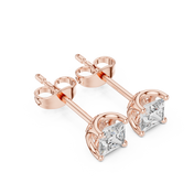 Sana Diamond Solitaire Stud Earrings