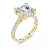 Monolith 3.83ct Emerald Cut Diamond Ring