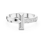 Load image into Gallery viewer, Cross Bar Mens Ring — 0.21ct
