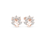 Aria Diamond Solitaire Stud Earrings