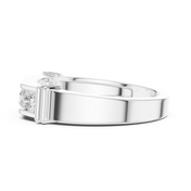 Five Stone Bar Mens Ring — 0.55ct