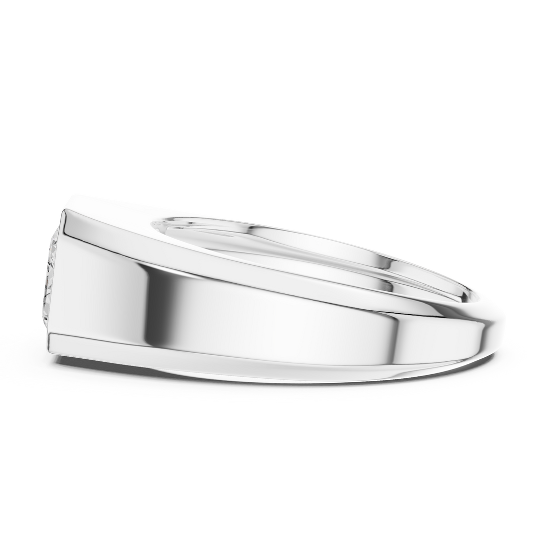 Emerald Signet Mens Ring — 1.80ct