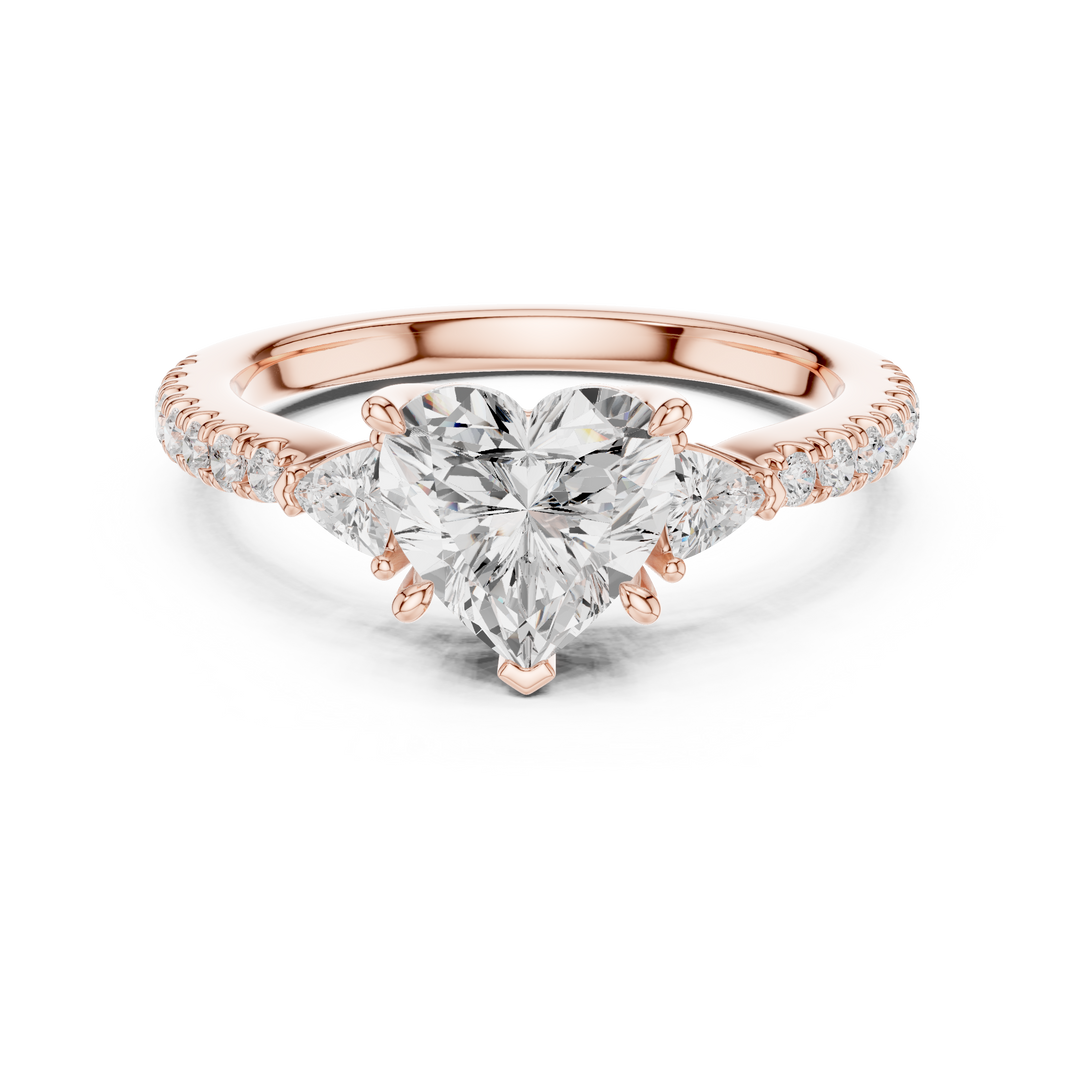 Amour Heart Cut Diamond Ring