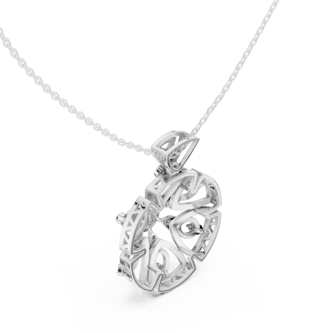 Sunburst Lattice Pendant — 0.79ct